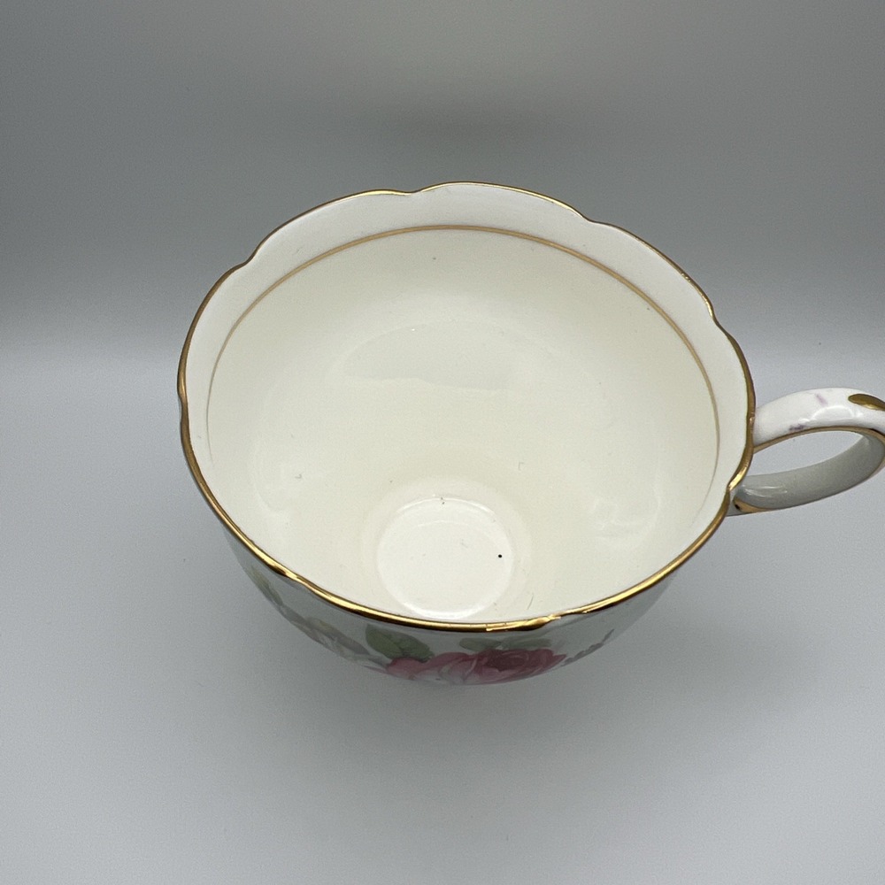 Paragon Double Warrant Fine Bone China Teacup Saucer Blue Pink Rose England - Picture 8 of 16